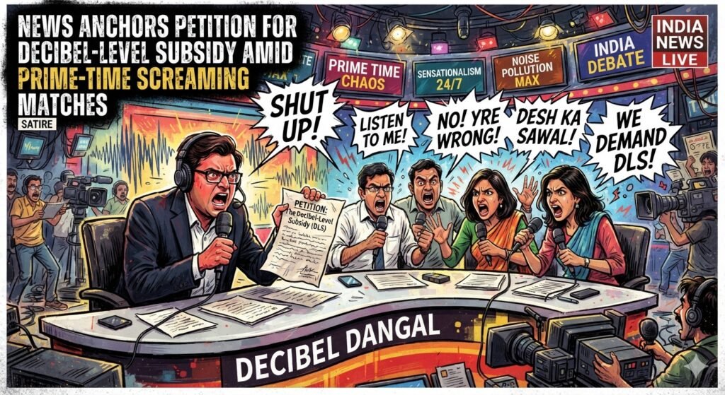 Indian News Anchors Petition for Decibel‑Level Subsidy Amid Prime‑Time Screaming Matches