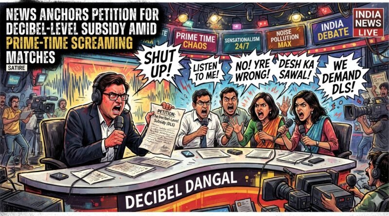 Indian News Anchors Petition for Decibel‑Level Subsidy Amid Prime‑Time Screaming Matches